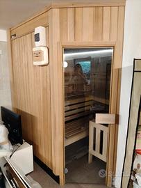 Sauna a vapore con stufa