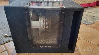 Subwoofer e due amplificatori 