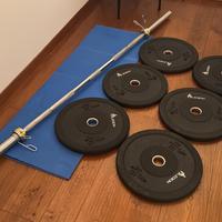 Bilanciere olimpionico 20Kg e panca piana standard