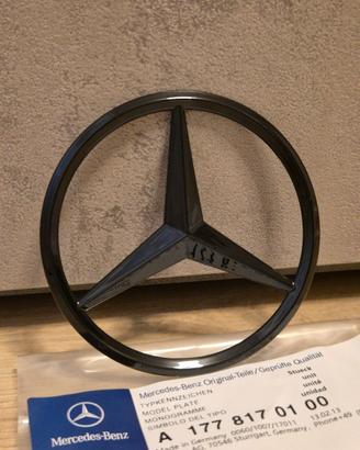 Logo Posteriore Mercedes  W176 / W177 / W204 -Nero