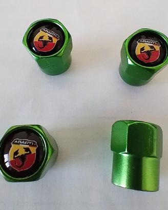 Set 4 tappi coprivalvola Abarth VERDI