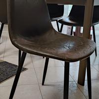 sedie in pelle sintetica