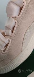 Sneaker Puma suede hearth silver peony-marshmallow