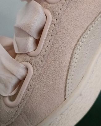 Sneaker Puma suede hearth silver peony-marshmallow
