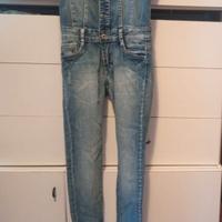 salopette jeans donna XS