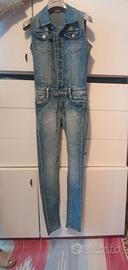 salopette jeans donna XS