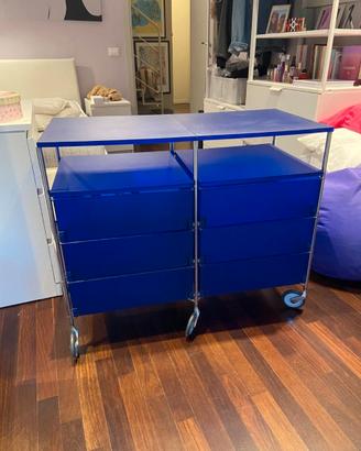 Cassettiera Kartell mobil 6 cassetti con ripiano