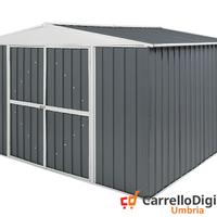 Box in Acciaio da giardino 360x345 grigio scuro