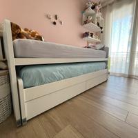 Letto rialzato doppio sovrapposto marca Nidi