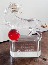 Scultura vintage, segno zodiacale della Tigre 