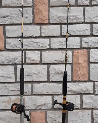 Nr.  2 CANNE DA PESCA alla TRAINA