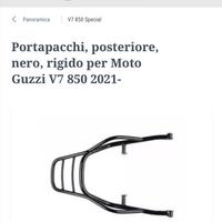 Portapacchi Moto Guzzi V7 850 2021