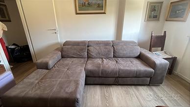 Divano letto angolare con chaise longue