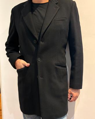 Cappotto da uomo nero Trussardi taglia 50