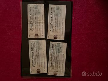 Lotto n.4 mini assegni