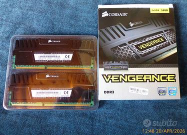Memoria Ram Corsair DDR3 16Gb (2x8Gb)