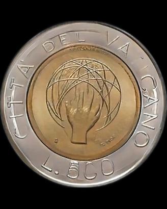 Moneta 500 lire Vaticano rara