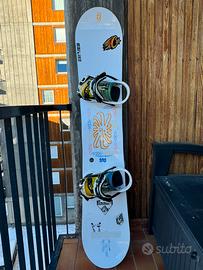 Tavola Snowbaord GNU 155 + attacchi Nidecker