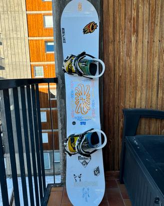 Tavola Snowbaord GNU 155 + attacchi Nidecker