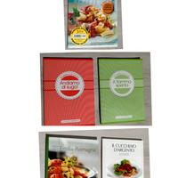 N.5 libri di cucina piatti freddi -a fiamma spenta