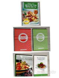 N.5 libri di cucina piatti freddi -a fiamma spenta