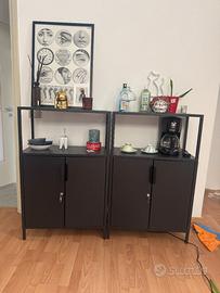 TROTTEN Mobile con ante, antracite, 70x35x110 cm