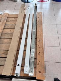 2 Plafoniere neon T8 120cm convertibili LED NUOVE