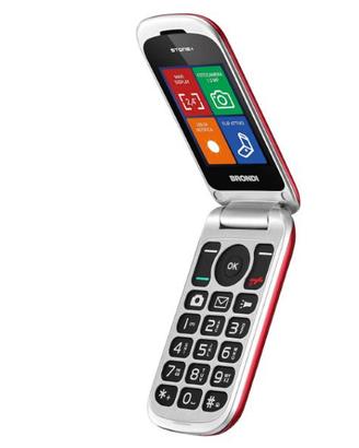 BRONDI STONE+ ROSSO CELLULARE FLIP GSM DUAL SIM F