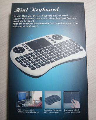 Mini tastiera wireless controllo remoto Nuova