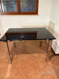 Tavolo allungabile Calligaris vetro/acciaio