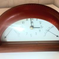 Orologio tavol vintage PD anni 80/ 90  cuoio legno