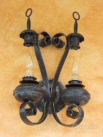 Lampada in ferro battuto