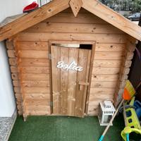 Casetta per bimbo in puro legno di abete