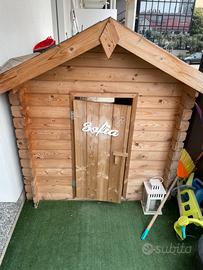 Casetta per bimbo in puro legno di abete