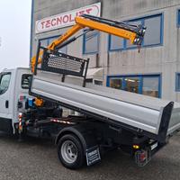 Iveco daily 35c15 + gru e cassone ribaltabile