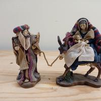 Presepe Pastori Fuga in Egitto vestita 16 cm