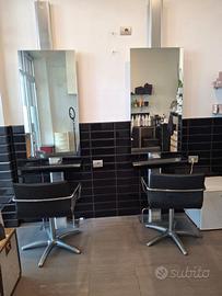 Specchiera parrucchiere