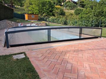 copertura piscina telescopica