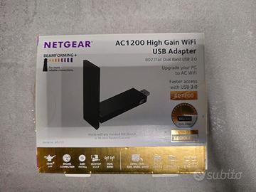 Netgear A6210-100PES Adattatore USB 3.0 con Wi-Fi