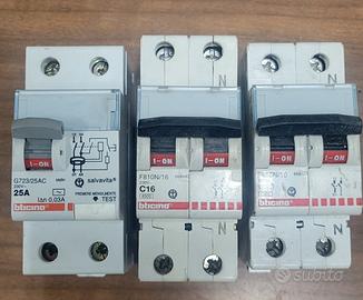 Salvavita e magnetotermici Bticino 