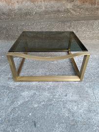 Tavolino in ottone di Luciano Frigerio