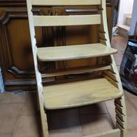 sedia in legno regolabile 