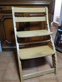 sedia in legno regolabile 