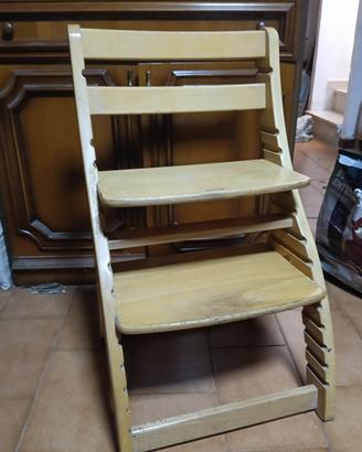 sedia in legno regolabile 