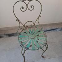 sedie in metallo da esterno