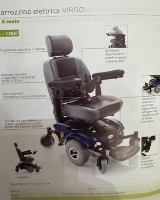 Carrozzina elettronica da interno esterno