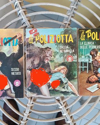 3 fumetti erotici La Poliziotta numeri 24 52 53 