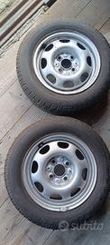 2 cerchi in ferro 5½Jx13H2 ET 43 Volkswagen 