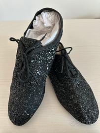 Scarpe uomo da ballo + bretelle + porta scarpe