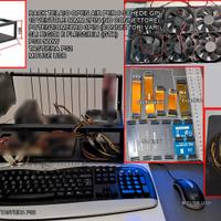 Rack Telaio Open Air per 6 Schede GPU
